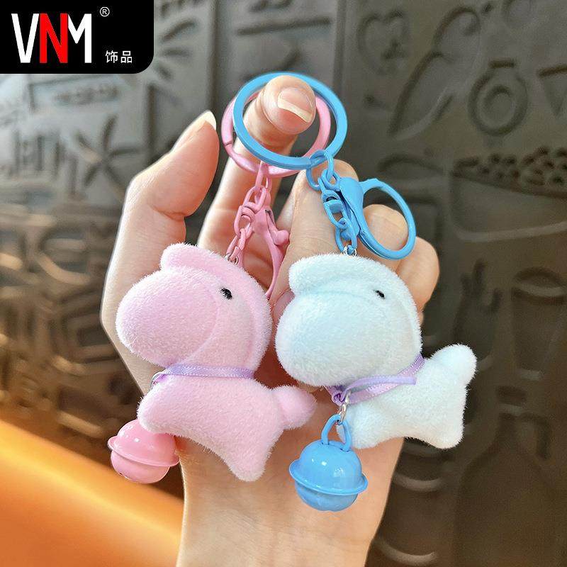 创意新款植绒小马钥匙扣精致可爱包包挂件汽车钥匙链抓机礼品