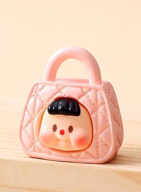 创意彩绘包包小妹系列 diy钥匙扣挂件办公桌面小摆件卡通玩具