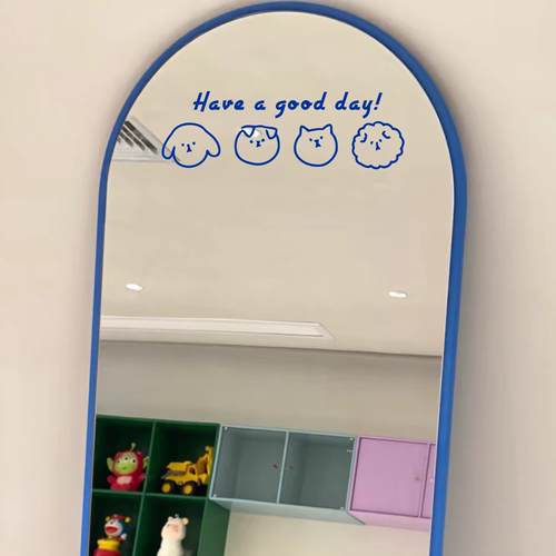 卡通动物笑脸治愈装饰贴纸