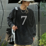 TC5348P50秋季2023新款纯棉复古T秋冬打底衫圆领做旧男T高克重T，男装T恤，星座510A-5