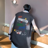 TW7003P28重磅250克直播品质无袖背心无袖T男士篮球t恤个性运动，男装T恤，星座510A-5