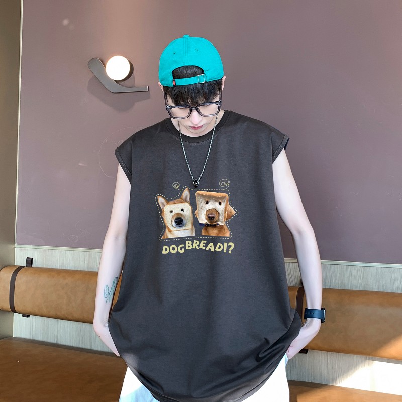 TW7149P28重磅250克直播品质无袖背心无袖T男士篮球t恤个性运动,男装T恤,星座510A-5