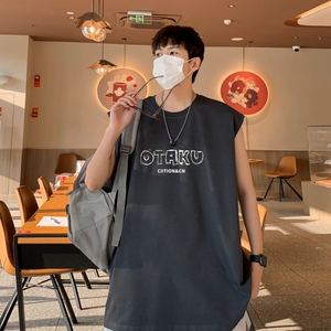 TW7011P28重磅250克直播品质无袖背心无袖T男士篮球t恤个性运动图片