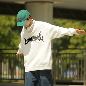 MD5535P55圆领无帽时尚个性百搭毛衣男春秋美式高街hiphop潮牌图片