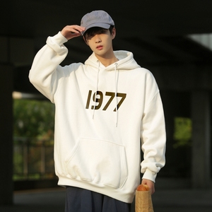 L5418P50秋新品连帽印花宽松棉卫衣长袖外穿卫衣潮牌男装男士外套图片