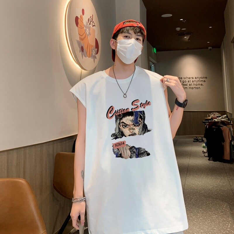 TW7012P28重磅250克直播品质无袖背心无袖T男士篮球t恤个性运动,男装T恤,星座510A-5