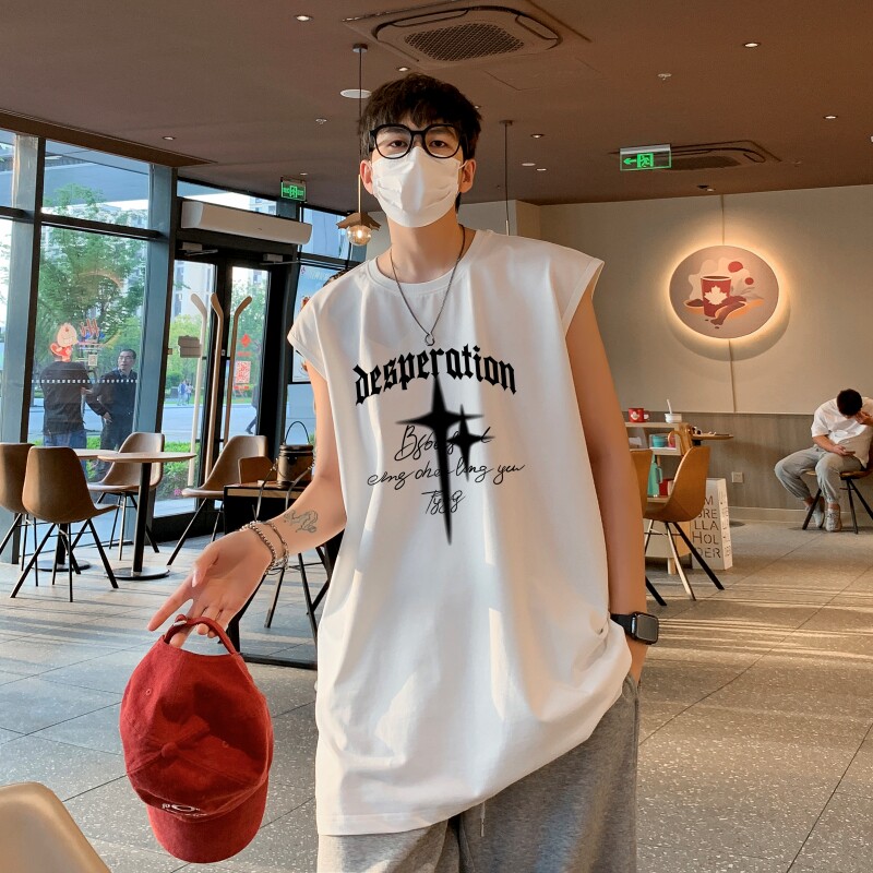 TW6999P28重磅250克直播品质无袖背心无袖T男士篮球t恤个性运动,男装T恤,星座510A-5