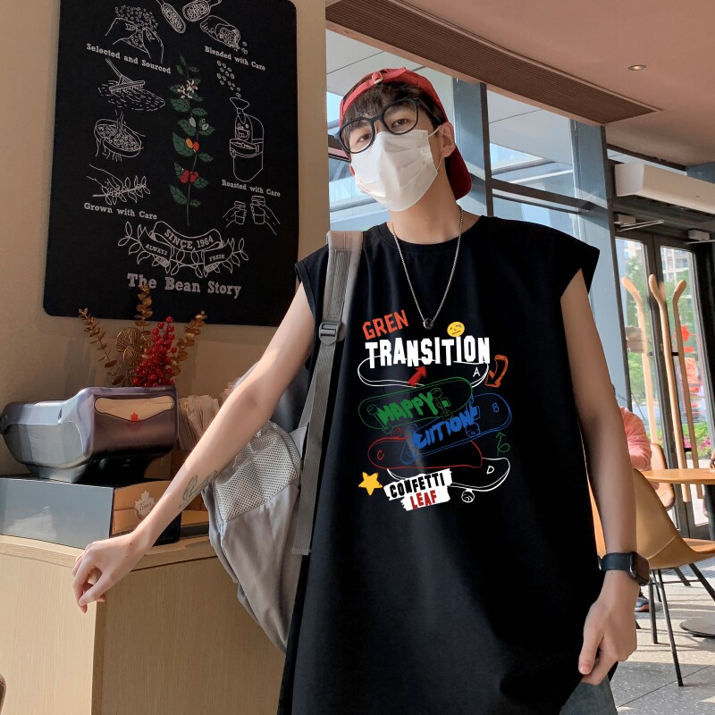 TW7002P28重磅250克直播品质无袖背心无袖T男士篮球t恤个性运动,男装T恤,星座510A-5