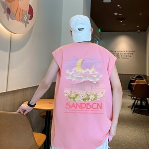 TW7137P28重磅背心直播品质无袖背心无袖T男士篮球t恤个性运动图片
