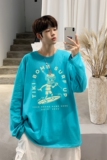TC3998P32秋季2023新款中性百搭圆领长袖上衣宽松T恤打底衫潮，男装T恤，星座510A-5