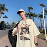 T6943P25夏季男士t恤宽松潮牌港风半袖打底衫短袖t恤，男装T恤，星座510A-5