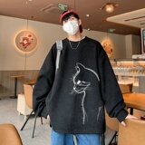 YJ7268P45圆领男上装开叉下摆卫秋冬卫直播品质麂皮绒卫衣，男装卫衣，星座510A-5