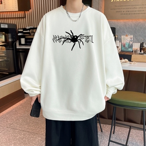 YB7331P45直播品质男士大菠萝纹卫衣圆领男上装卫秋冬男打底卫衣图片