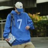 L6204P50秋新品连帽印花宽松棉卫衣长袖外穿卫衣潮牌男装男士外套，男装卫衣，星座510A-5