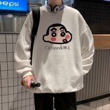 Y7295P38直播品质棉卫衣男士圆领卫衣宽松大落肩印花卫衣秋装新品，男装卫衣，星座510A-5