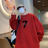 YJ7270P45直播品质重磅麂皮绒卫衣圆领男上装侧开叉下摆卫秋冬卫，男装卫衣，星座510A-5