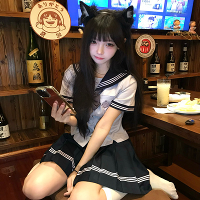 紫鸢桔梗原创正版紫色三本水手服