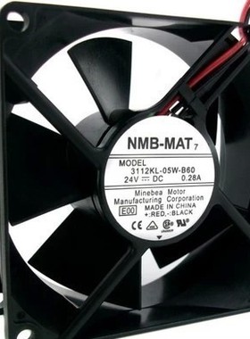 3112KL-05W-B60 24V 0.28A NMB美培亚 80*80*32 设备轴流风扇