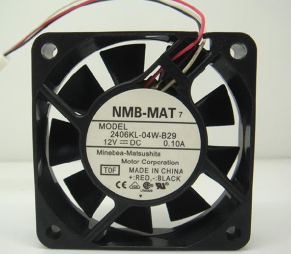 NMB-MAT 2406KL-04W-B29 6CM 12V 0.10A 6厘米三线静音风扇