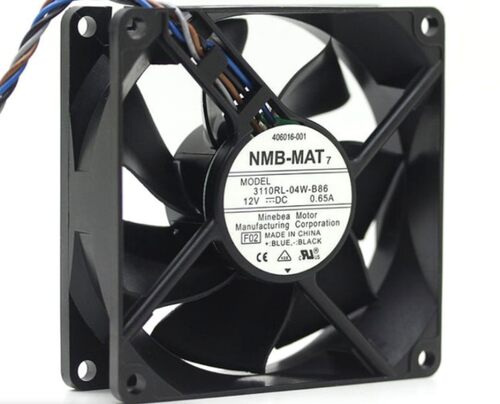 原装NMB 3110RL-04W-B86 8025 12V 0.65A 4线pwm温控机箱CPU风扇