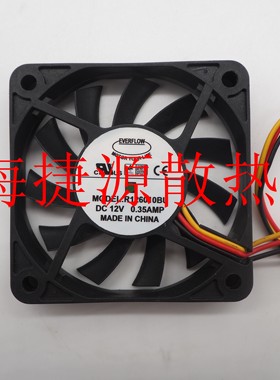 R126010BU 12V 0.25A R126010DU 台湾EVERFLOW6010大风量风扇
