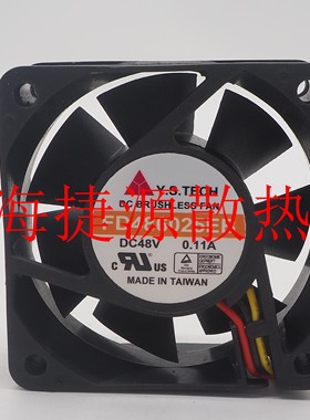FD486025EB 48V 0.11A Y.S.TECH 6CM 6025双滚珠轴承散热风扇