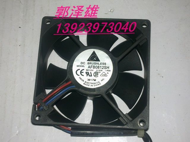 台达 双滚珠电源机箱风扇 8025 8CM 8厘米 AFB0812SH 0.51A