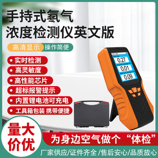 手持式 氡气浓度检测仪 氡气实时值 短时间 长时间平均值 英文版