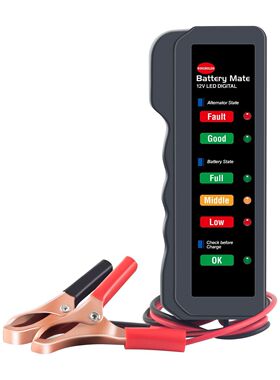 汽车蓄电池检测仪电瓶测试仪12v battery tester外 贸pp袋包