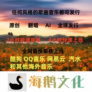 音乐发行 翻唱歌曲发行 发行汽水音乐音乐人网易云酷狗QQ音乐