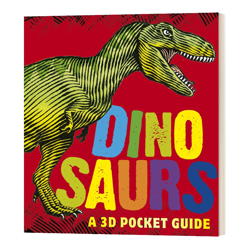 英文原版 Dinosaurs: Panorama Pops 恐龙 小开本全景精装立体书 3D Pocket Guide 英文版 进口英语原版书籍儿童图书