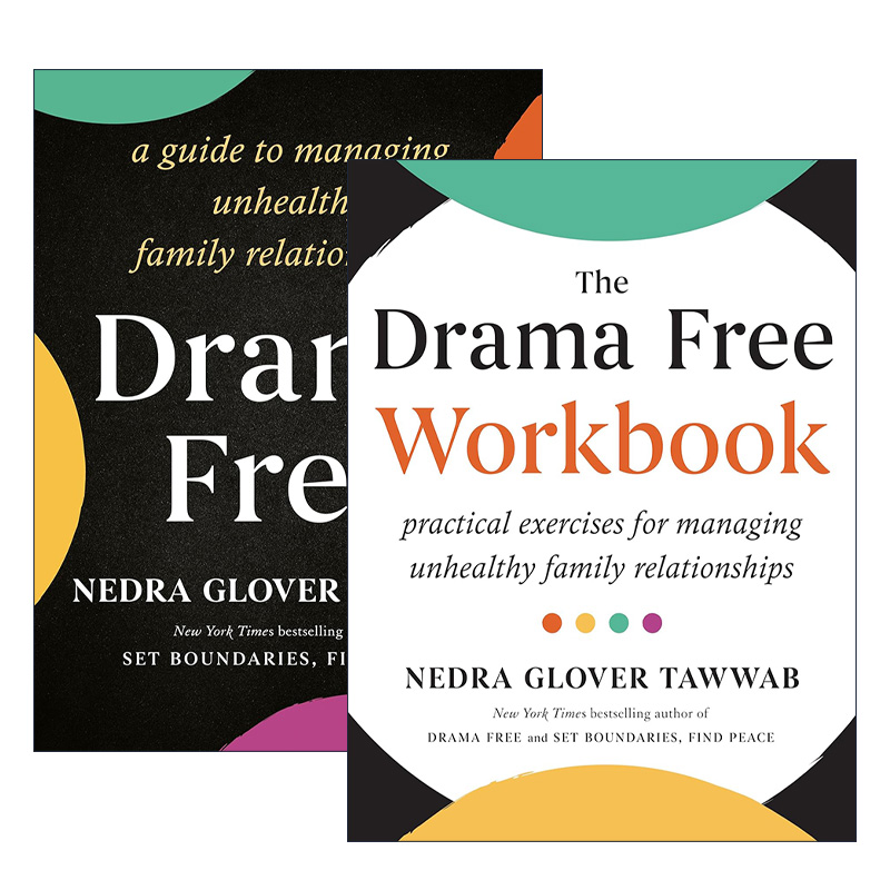 英文原版 Drama Free系列2册 戏剧自由 管理不健康家庭关系的指南/练习册 界限作者Nedra Glover Tawwab 英文版 进口英语原版书籍