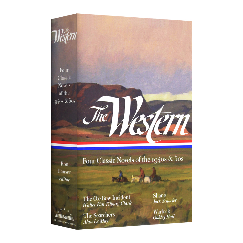 英文原版小说 The Western Four Classic Novels of the 1940s & 50s 西部 四十年代和五十年代的四部经典小说 精装 英文版