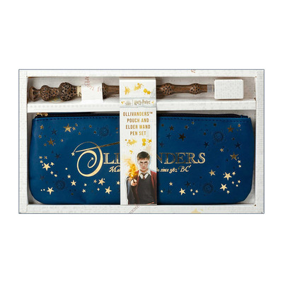 英文原版 Harry Potter Ollivanders Pouch and Elder Wand Pen Set 哈利波特 奥利凡德魔杖商店袋和老魔杖笔 套装 英文版