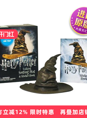 英文原版 Harry Potter Talking Sorting Hat and Sticker Book 哈利·波特会说话的分院帽和贴纸书 英文版 进口英语原版书籍