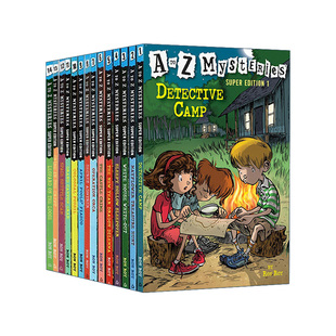 英文原版 A to Z Mysteries Super Edition 神秘事件特别版14册 小学初级章节书 儿童侦探推理小说 英文版 进口英语原版书籍