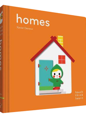 英文原版 TouchThinkLearn Homes 触摸思考学习 家庭 儿童英语认知启蒙读物 房屋 英文版 进口英语原版书籍