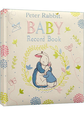英文原版 Peter Rabbit Baby Record Book 彼得兔 宝宝成长记录小书 精装 英文版 进口英语原版书籍