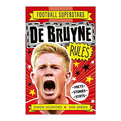 英文原版 Football Superstars De Bruyne Rules 足球明星特辑 凯文·德布劳内 儿童运动人物科普百科 英文版 进口英语原版书籍