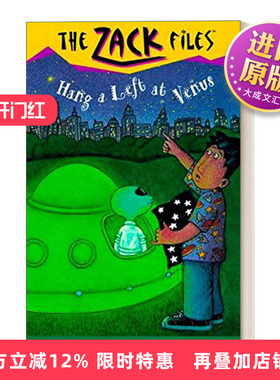 英文原版 The Zack Files 15 Hang a Left at Venus 札克档案系列15 儿童冒险章节桥梁书 Dan Greenburg 英文版 进口英语原版书籍