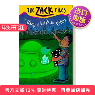 英文原版 The Zack Files 15 Hang a Left at Venus 札克档案系列15 儿童冒险章节桥梁书 Dan Greenburg 英文版 进口英语原版书籍