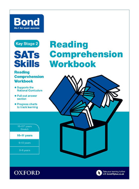 英文原版 Bond SATs Skills Reading Comprehension Workbook 10-11 牛津邦德英国SATs小升初技能训练 英语阅读理解10-11岁英文版