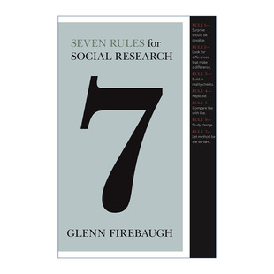 for 书籍 进口英语原版 社会学 Seven Rules Glenn Research Social 英文版 英文原版 社会研究 Firebaugh 七条规则