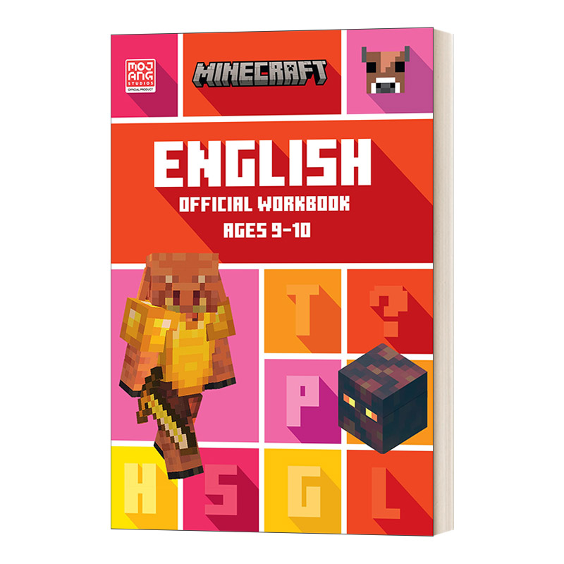 英文原版 Minecraft English Ages 9-10 Official Workbook 我的世界官方英语练习册9-10岁 英文版 进口英语原版书籍儿童图书