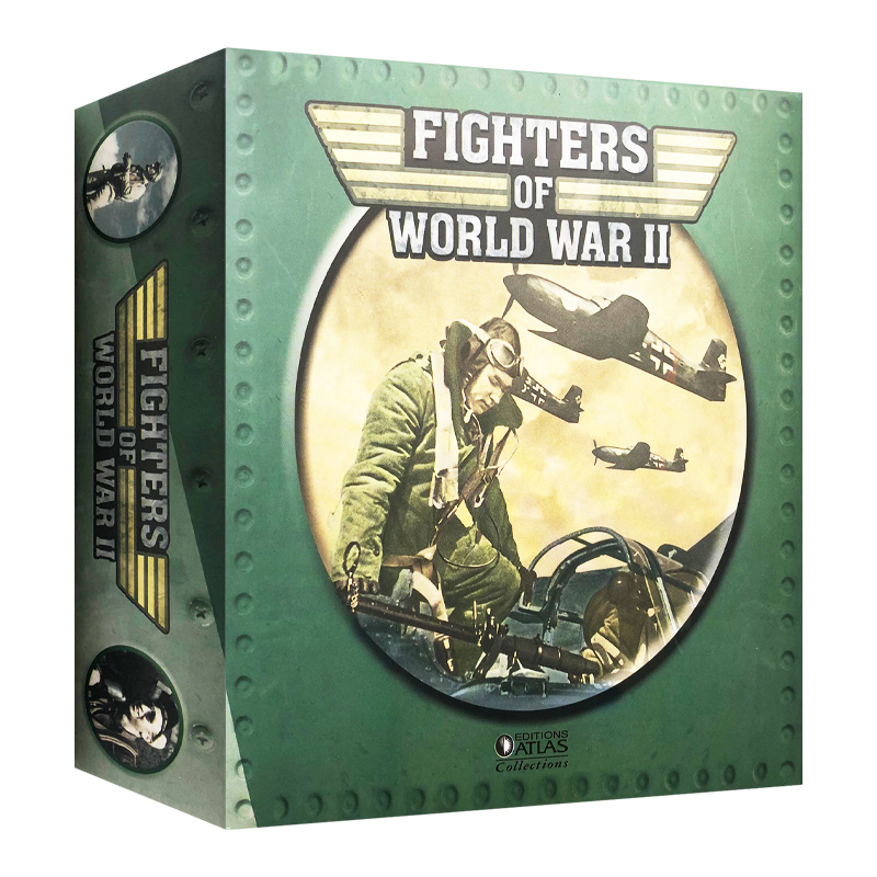 英文原版 Atlas Editions Fighters of World War II 二战战斗机 飞机模型 英文版 进口英语原版书籍