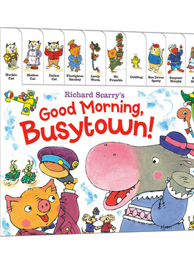 现货 进口英文原版绘本 RICHARD SCARRY'S GOOD MORNING 理查德·斯凯瑞，早上好 纸板书 低幼启蒙认知书 精装
