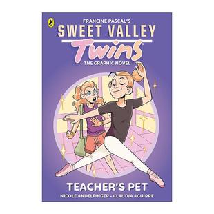 甜蜜谷双胞胎 Sweet 英文原版 老师宠儿 进口英语原版 Twins 英文版 Valley 书籍 Teacher 少儿校园成长彩色漫画 Pet