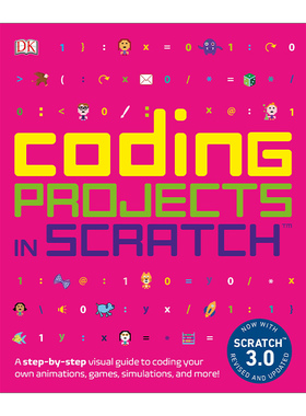 英文原版 Coding Projects in Scratch DK儿童Scratch编程项目 Carol Vorderman 英文版 进口英语原版书籍