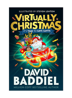 英文原版 Virtually Christmas 虚拟圣诞节 大卫·巴蒂尔儿童章节小说 英文版 进口英语原版书籍