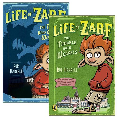 英文原版 Life of Zarf 扎夫的生活系列2册 儿童幽默漫画 童话寓言故事 Wink作者Rob Harrell 英文版 进口英语原版书籍